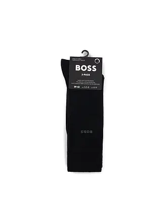 BOSS | Lot de 2 paires de chaussettes noires | schwarz